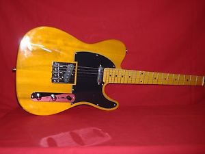 New Telecaster Yellow Body & Maple Wood Neck+Hard Shell Case MI