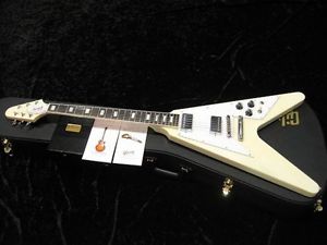 Gibson Custom Shop '70s Flying V Block White Electric Guitar Free Shipping