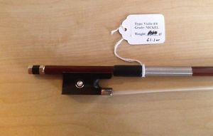 Violin Bow Arcos Brasil Nickel Mount Made in Brazil Phil Salazar Hand Selected