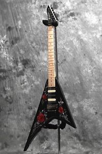 SCHECTER E-PV-168 Sexy Rose Panther Model Black guitar From JAPAN/456