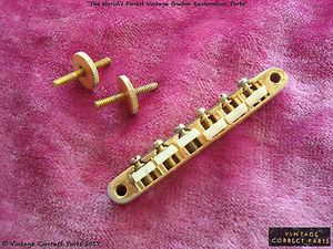 Vintage 1963 Gibson ABR-1 Bridge GOLD LES PAUL CUSTOM 1964 1965 Es-345 ES355 wow