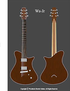 Woodstock - Jr Standard - Hand Made to order Electric Guitar BODY & NECK ONLY!!!