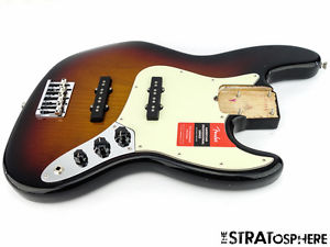 2017 Fender American Professional Jazz Bass LOADED BODY J Bass USA Sunburst