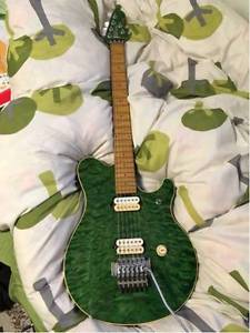 MUSICMAN AXIS Green Rare Color E-Guitar Free Shipping