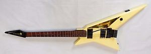 Vintage Rare Greco-Guitar Device With Spirit Energy Yellow Flying V Type Guitar