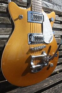 Gretsch Electromatic G5438T Electric Guitar With Bigsby, Gold Top Guitar