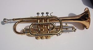 Bach Mercedes II USA Trumpet Rose Brass Bell Smooth Valves Beautiful Horn Cornet