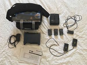 Zoom F8, Orca 28 bag, SWIT batteries and Transcend 128gb card