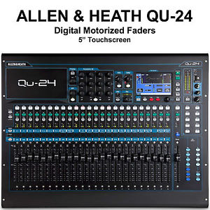 ALLEN & HEATH QU-24C Digital Touchscreen Motorized Fader USB/AES Audio Mixer
