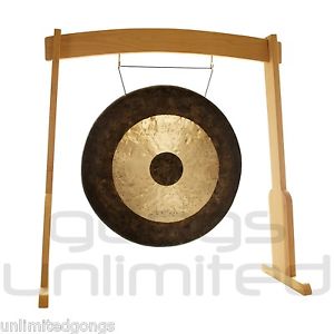 32" Chau Gong on the Meinl Gong/Tam Tam Wood Stand (TMWGS-L) with Mallet