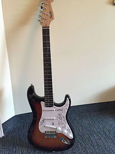 Fender Guitar - with authentic autographed signatures