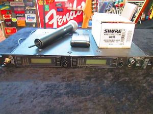 Shure UHF U4D-UA Dual Receiver Wireless Handheld & Lapel System