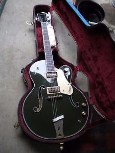 VINTAGE 1967 GRETSCH RARE CADILLAC GREEN COUNTRY CLUB WITH ORIG HARD CASE