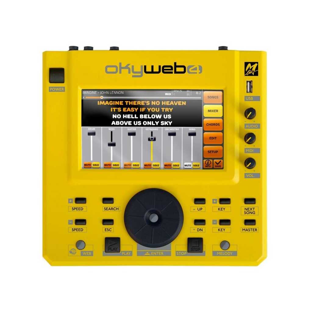 M-Live Okyweb 4 con M-Pen e 59 euro in Basi Musicali Omaggio!