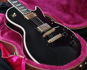 1996 Gibson Les Paul Custom Ebony Black Beauty with Original Case 1 Owner