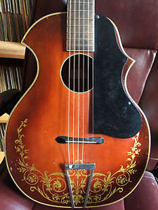 Vintage Kay Kraft Venetian Style Archtop Acoustic Guitar Recording King logo