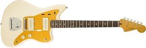 SQUIER BY FENDER J MASCIS JAZZMASTER RW VINTAGE WHITE ELECTRIC GUITAR