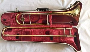 YAMAHA YSL 8430 Custom Model Tenor Bb Trombone  W/ Mouthpiece & hard Case Japan