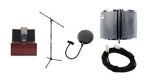 CAD E100S Microphone w/ AS22 Acoustic Shield & Mic Stand & Cable