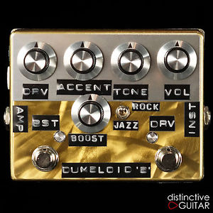 NEW SHIN'S MUSIC DUMBLOID SPECIAL BOOST HANDMADE OVERDRIVE GOLD SCRATCH FINISH