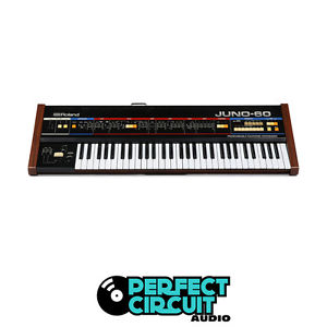 Roland Juno 60 with MIDI Analog Synth SYNTHESIZER - VINTAGE - PERFECT CIRCUIT