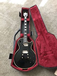 Vintage 1969 Les Paul Custom project guitar - husk only - needs work - w/ case