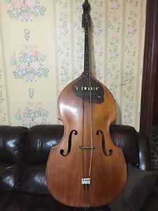 Rare FRETTED 1947 Ivan Hlad Standup Bass Violin. Serial# 4708.    SOUNDS AMAZING