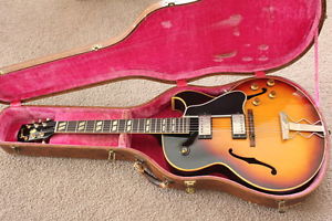 1959 Gibson ES-175 Vintage Guitar Original PAF Pickups, Pink Lifton HD PICS!