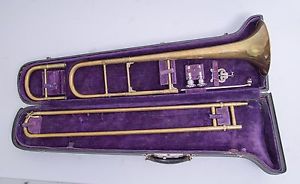 Vintage 1917 CG Conn 7H Symphony Trombone, Used #taylormusic