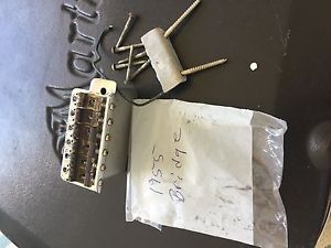 1955 Original Fender Stratocaster Bridge Assembly with Screws + More