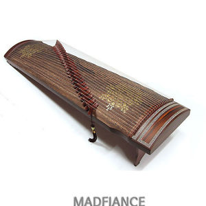 Gayageum Korean zither with 25 strings tranditional musical instrument sound