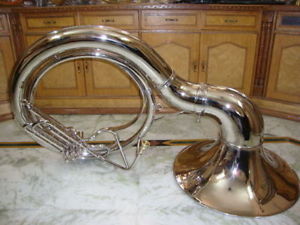 BRAND NEW SILVER Bb SOUSAPHONE TUBA WITH FREE CARRY BAG+MOUTHPIECE