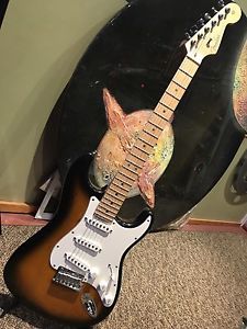 Fender American Ash Stratocaster Guitar Made In USA w/ Case  2001 RARE ASH BODY