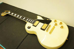90s Burny RLC-70 Snow White ALL MAHO VH-1 MIJ Guitar Made in Japan LP Custom