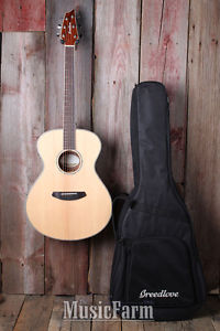 Breedlove Pursuit Exotic Concert E Sitka Koa Acoustic Electric Guitar w Gig Bag