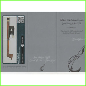 A fine French certified viola bow by Charles Alfred Bazin, Raffin certificate