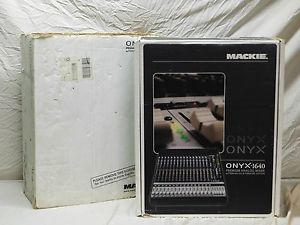 Mackie ~ ONYX 1640 ~ 16 Channel Mixing Console ~ In Box Mixer w/ Firewire