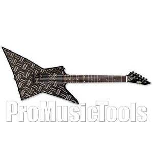 ESP EX Diamond Plate - Black w/ Diamond Plate *NEW* last one! metallica emg exp