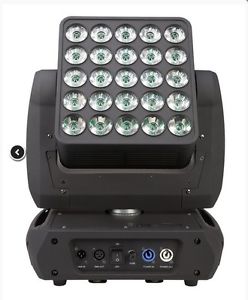 2pc 12W RGBW 4in1 cree LED 5x5 Matrix beam moving head show light w/flight case