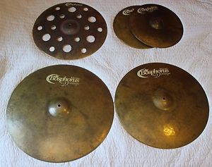 Bosphorus Cymbal 4 piece Set of Master Vintage 22" 20" 18" and 14 hats