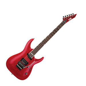 LTD MH-327 See Thru Red STR Electric Guitar with Floyd Rose NEW