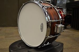 Black Swamp Multisonic Snare Drum 14x6.5 Solid Shell Cocobolo and Enduro Case