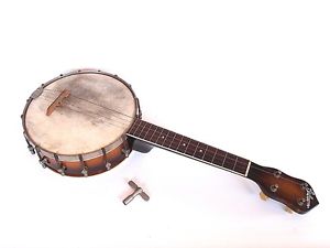 Rare vintage GIBSON UB1 or Style 1 ukulele-banjo with head key, 1930's