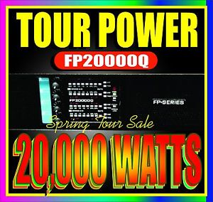 (2) FACTORY FRESH FP20000Q 4*5000W POWER AMP FOR SUBWOOFER LINE ARRAY DSP MIXER