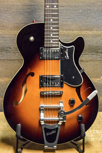 Godin Montreal Premiere Sunburst HG Bigsby "SF" Electric Guitar w/ Bag #15335142