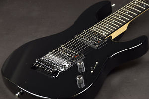 ESP M-Seven Black made japan body:maple neck, ebony fingerboard free shipping