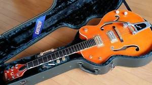 Gretsch 6120-60 Full Acoustic E-Guitar Brian Setzer Style Mod Free Shipping