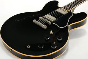 Gibson USA ES-335 Reissue Ebony, Hollow body type electric guitar, y1054