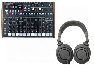 Arturia DrumBrute Drum Machine w/ Audio-Technica ATH-M50x Studio Headphones
