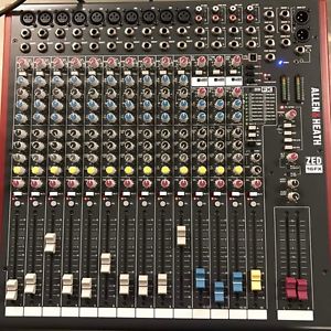 Allen & Heath ZED-16FX - 16 Channel USB Mixing Desk With FX -  EX DISPLAY